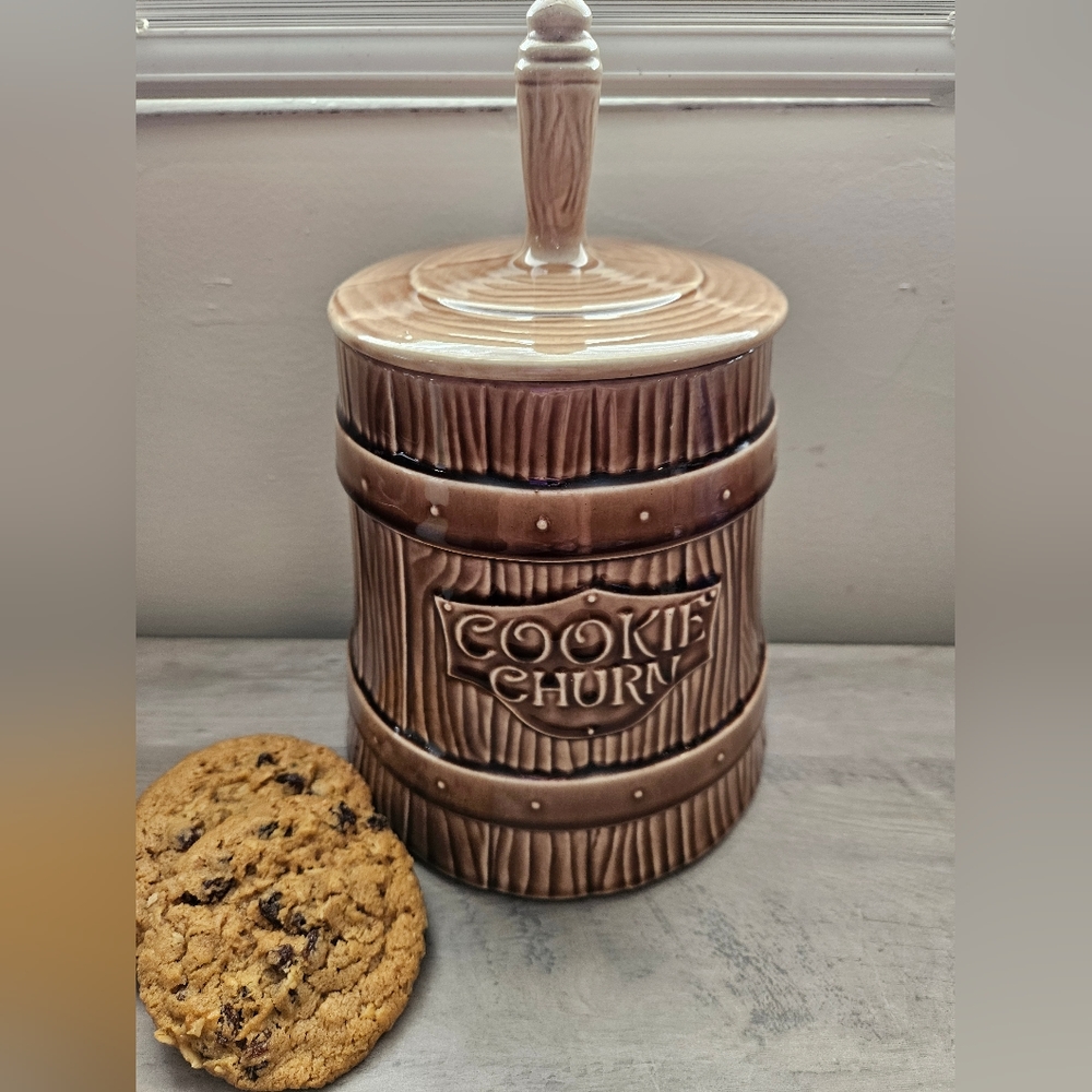 Vintage Churn Cookie Jar